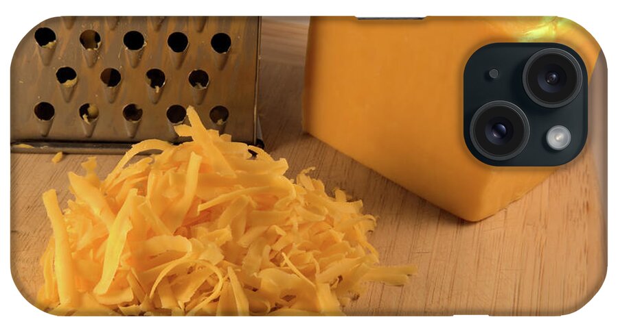 Cheese iPhone Case featuring the photograph Shredded Cheddar by Kae Cheatham