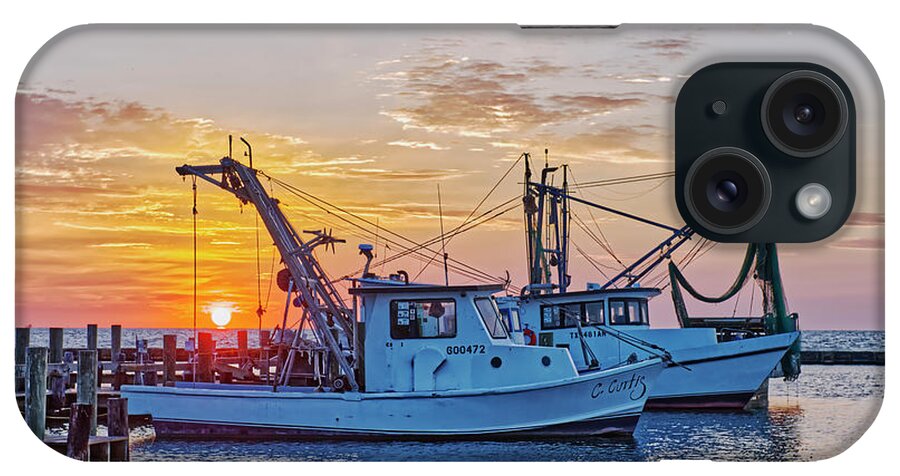 Sunrise iPhone Case featuring the photograph Shrimp Boat Sunrise by Ty Husak