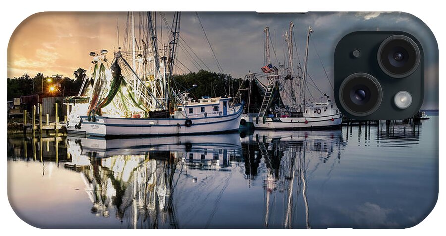 Shrimpboat iPhone Case featuring the photograph Shrimpboats at Shem Creek by Shelia Hunt