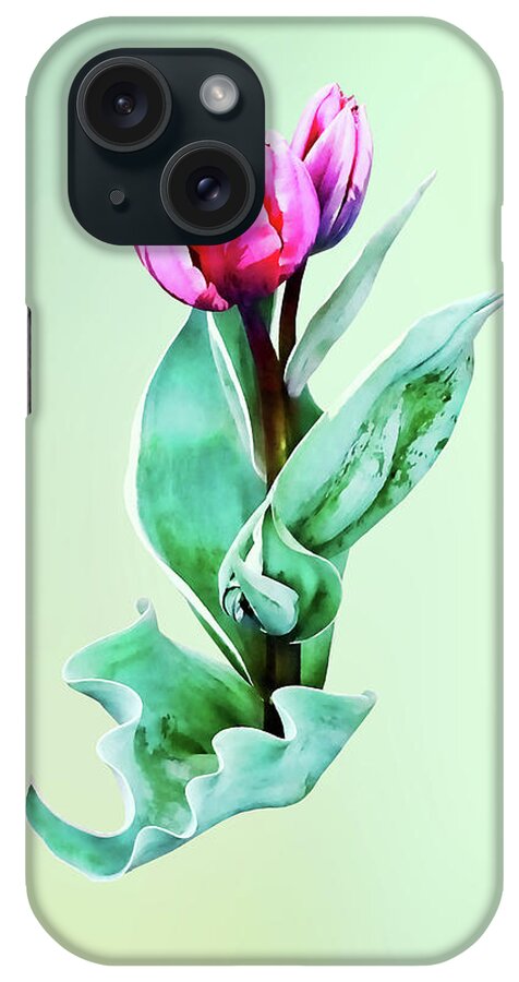 Tulip iPhone Case featuring the photograph Shy Little Tulip by Susan Savad