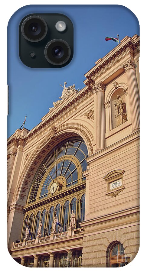 Keleti iPhone Case featuring the photograph Side view of Keleti Railway Station in Budapest by Mendelex Photography