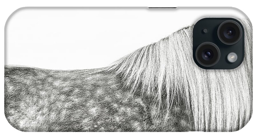Photographs iPhone Case featuring the photograph Silver Dapples - Horse Art by Lisa Saint