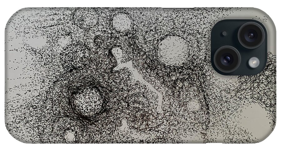 Dust iPhone Case featuring the drawing Singing Dust by Franci Hepburn
