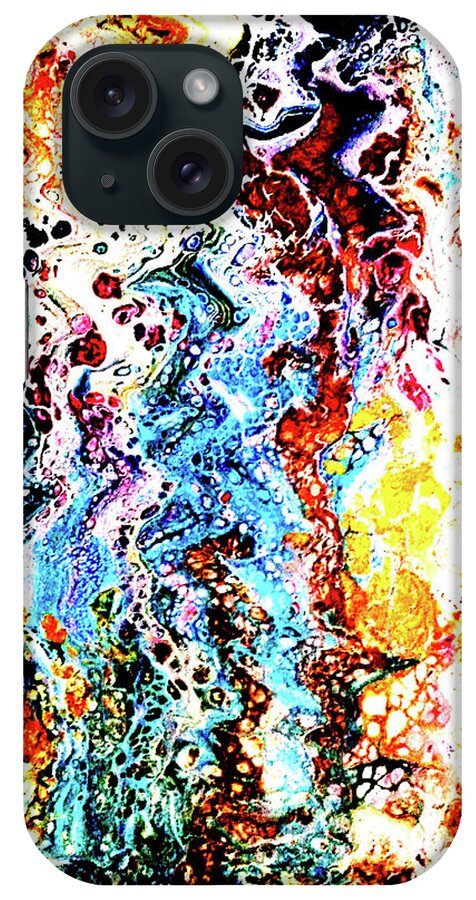 Colors iPhone Case featuring the painting Sizzle by Anna Adams