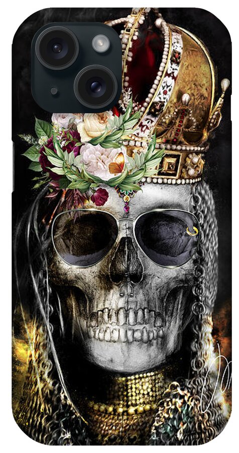 Skull iPhone Case featuring the digital art Skullart 15 by Xrista Stavrou