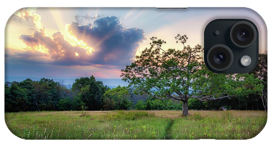 Sunset iPhone Case featuring the photograph Skyline Rays by C Renee Martin