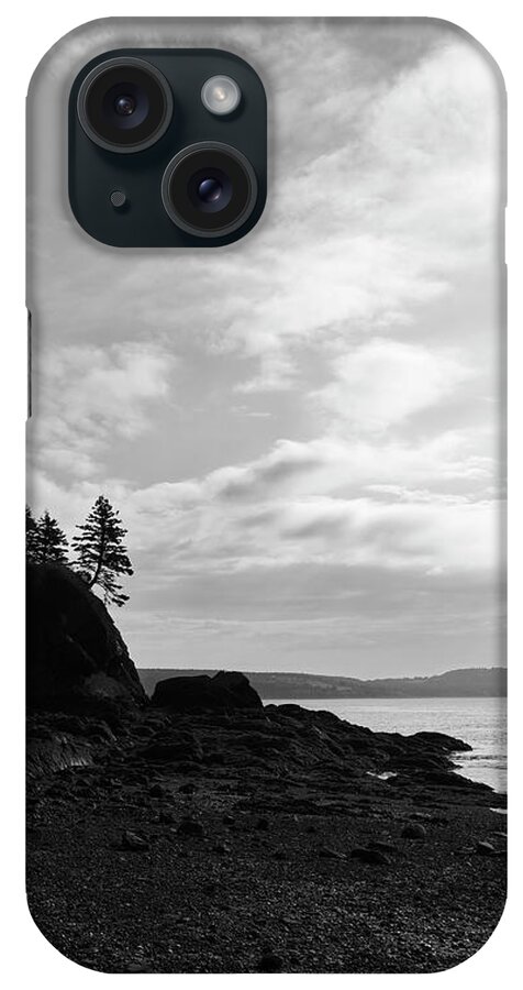 B&w iPhone Case featuring the photograph Skyscape Partridge Beach-2 by Alan Norsworthy