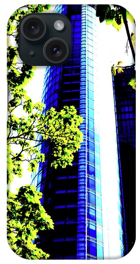Skyscraper iPhone Case featuring the photograph Skyscraper And Tree In Warsaw, Poland 4 by John Siest