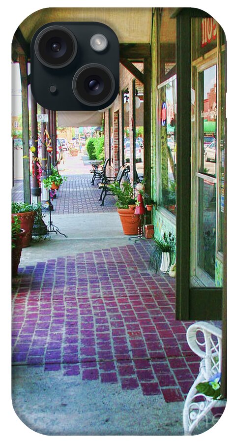 Sidewalk iPhone Case featuring the photograph Small Town USA by Joan Bertucci