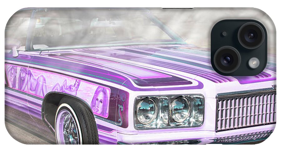 Smoking Hot Car iPhone Case featuring the digital art Smoking Hot Car by Kathy Paynter