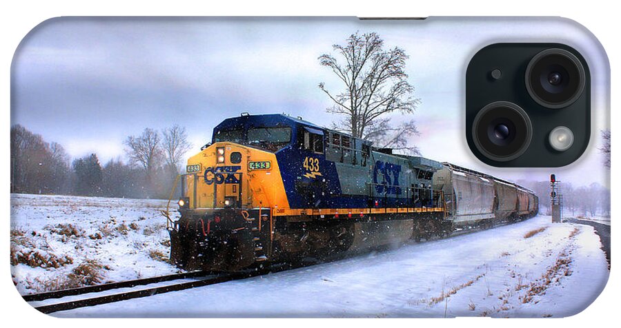 Csx iPhone Case featuring the photograph Snow and Thunder by Rick Lipscomb