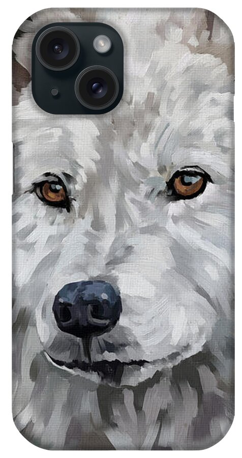 Wildlife iPhone Case featuring the digital art Snowball by Shawn Conn