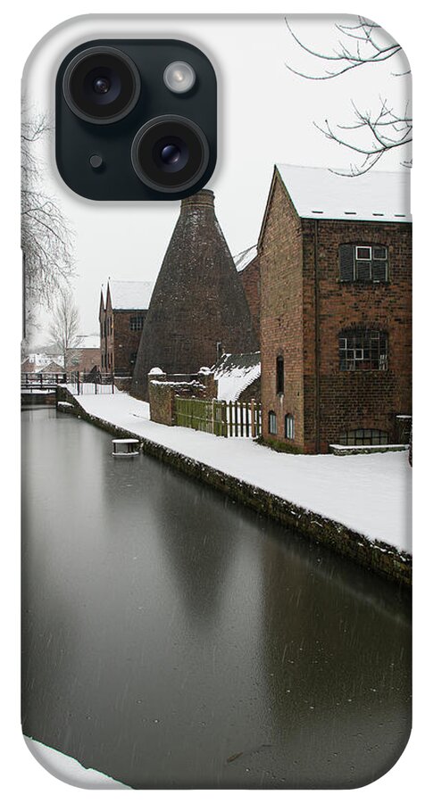 Canal iPhone Case featuring the photograph Snowy china kiln by Average Images