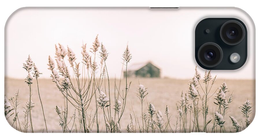 Snow iPhone Case featuring the photograph Snowy Field in Evening by Allin Sorenson