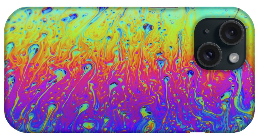 Bubble iPhone Case featuring the photograph Soap Bubble Air Molecules by SR Green