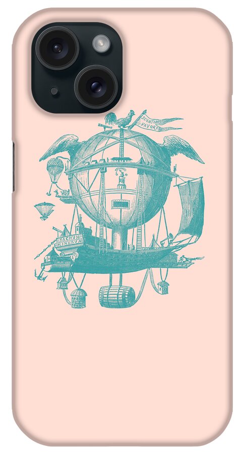 Minerva iPhone Case featuring the digital art Soft Colored Fantasy Balloon by Madame Memento