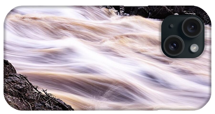 Photography iPhone Case featuring the photograph Soft Water and Hard Rocks by Larry Ricker