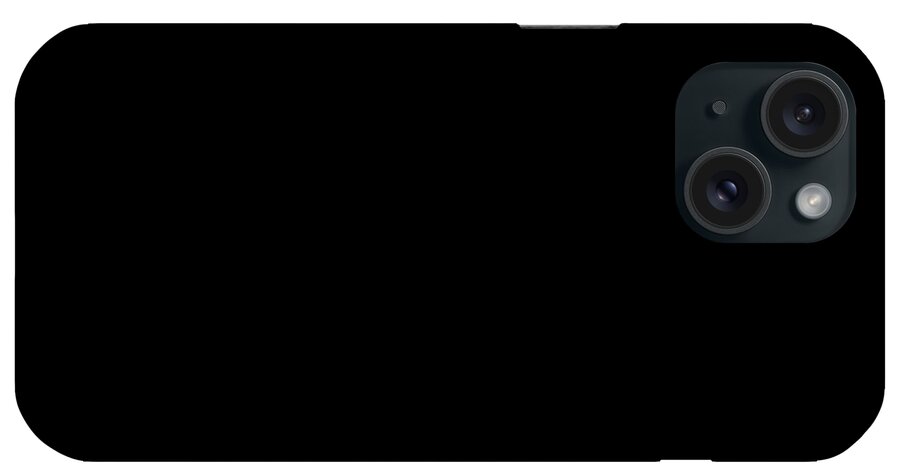 Black iPhone Case featuring the digital art Solid Black Square by Bill Swartwout