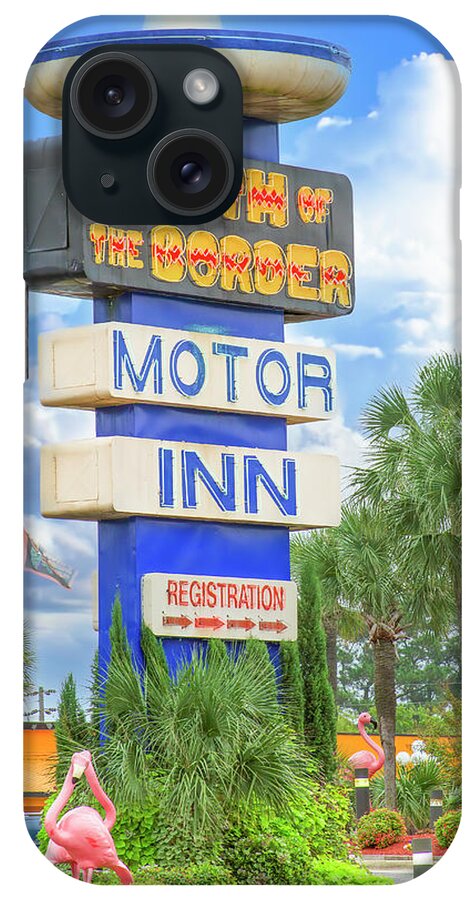 South Of The Border iPhone Case featuring the photograph South of the Border Motor Inn by Mark Andrew Thomas