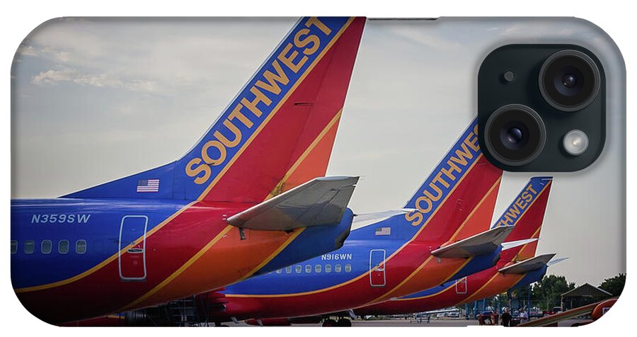 Southwest Airlines Planes iPhone Case featuring the photograph Southwest Airlines Planes by Robert Bellomy