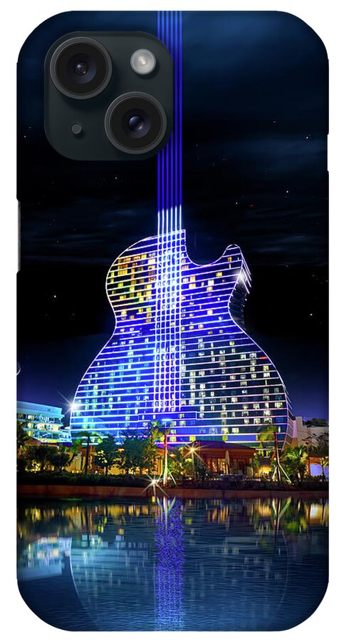 Hard Rock Hotel iPhone Case featuring the photograph Space Guitar by Mark Andrew Thomas