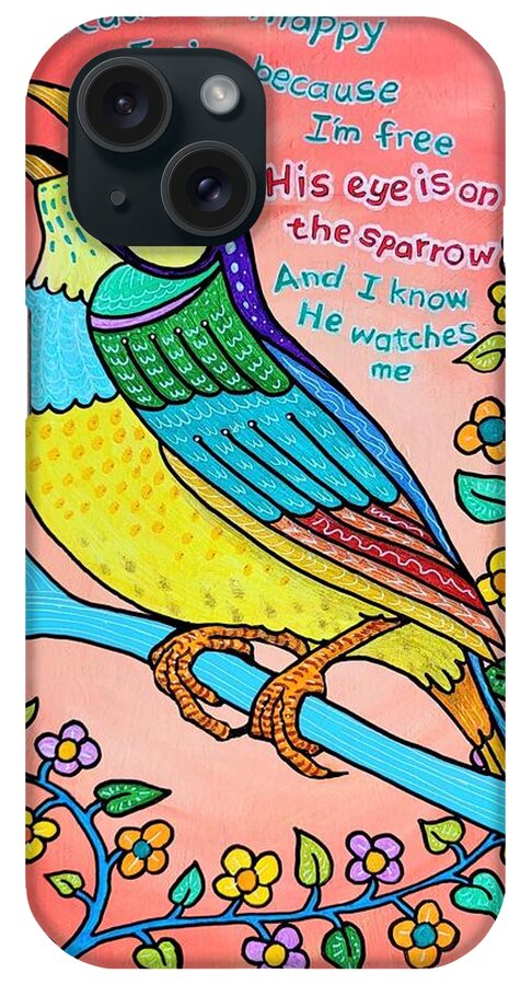 Christianity iPhone Case featuring the painting Sparrow by Jim Harris