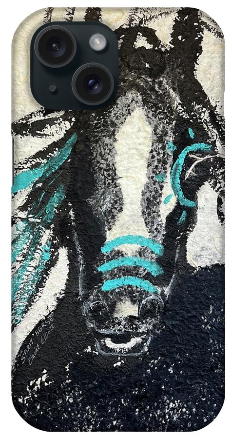 Horse iPhone Case featuring the painting Spirit Horse by Elaine Elliott