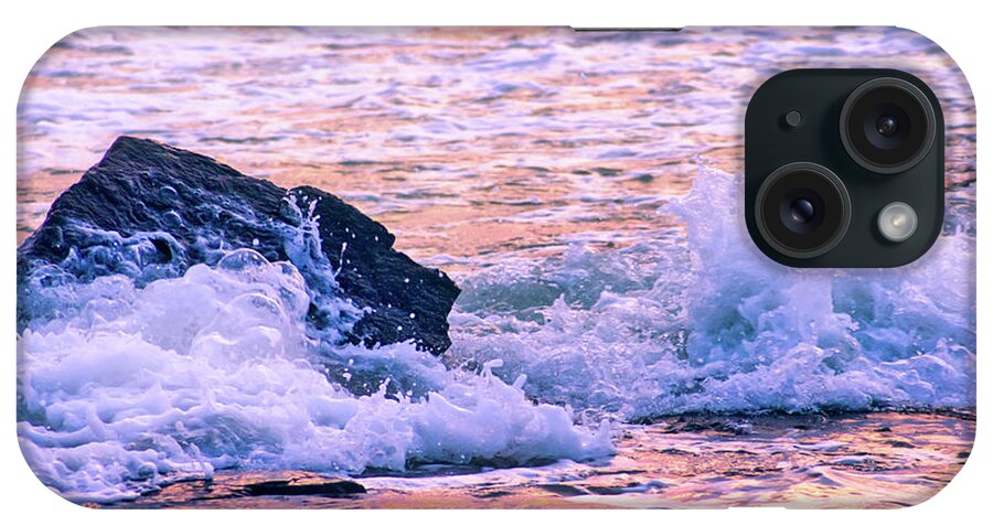 Bubbles iPhone Case featuring the photograph Splashing Sea Foam by Anthony Sacco