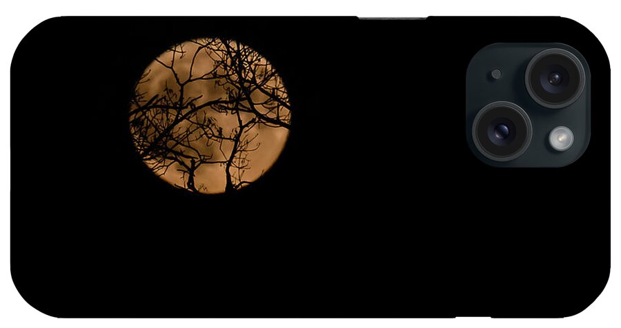Fall iPhone Case featuring the photograph Spooky Moon by Denise Kopko