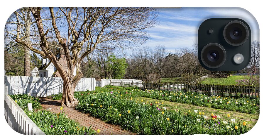 Colonial Williamsburg iPhone Case featuring the photograph Spring Afternoon in Colonial Williamsburg by Rachel Morrison