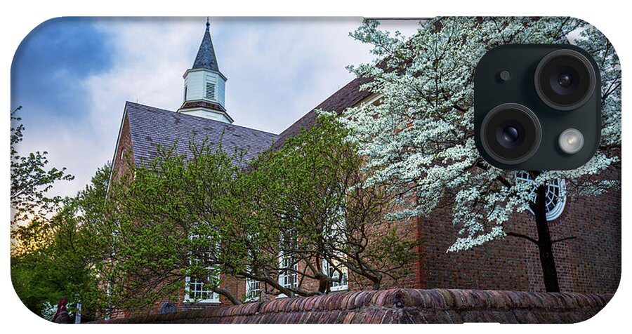 Bruton Parish Church iPhone Case featuring the photograph Spring Evening at the Parish by Rachel Morrison