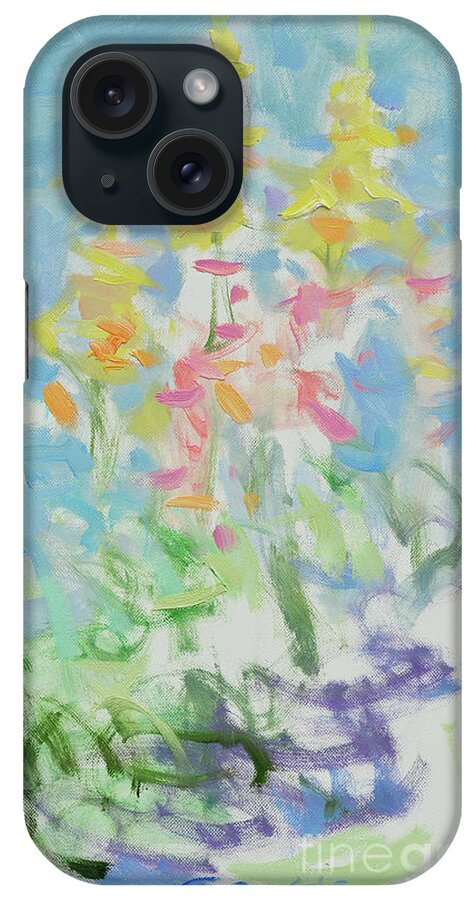 Fresia iPhone Case featuring the painting Spring Flowers by Jerry Fresia