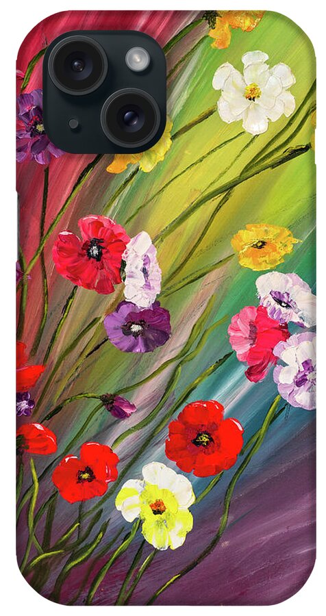 Flowers iPhone Case featuring the painting Spring Flowers by Mark Ross