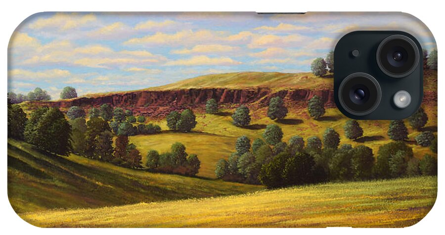Landscape iPhone Case featuring the painting Spring In The Canyon by Frank Wilson