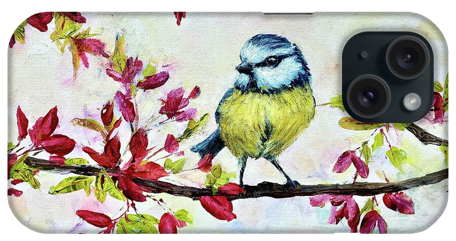 Bird iPhone Case featuring the painting Spring Songbird by Zan Savage