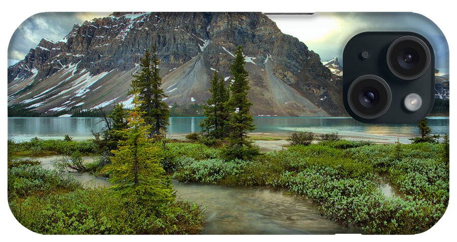 Bow iPhone Case featuring the photograph Spring Streams Into Bow Lake by Adam Jewell