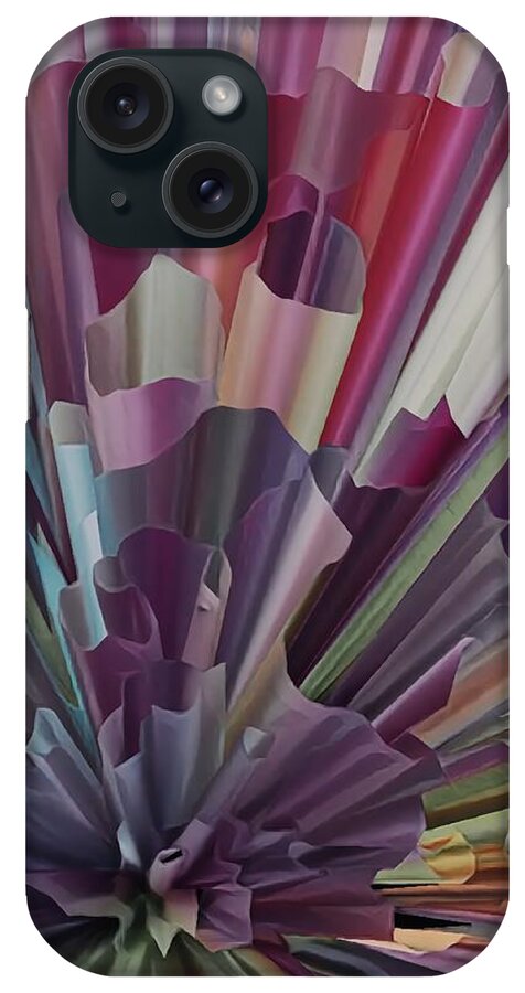 Abstract iPhone Case featuring the digital art Top Notes by Abstract Art By Erica