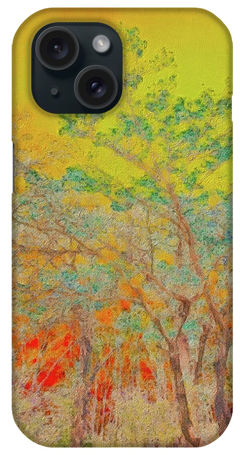 Spring Colors iPhone Case featuring the digital art Springtime Sunset by Kevin Lane