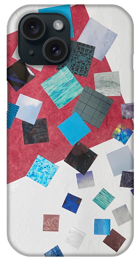 Squares iPhone Case featuring the mixed media Square Dances Series No.1 by Jessica Levant
