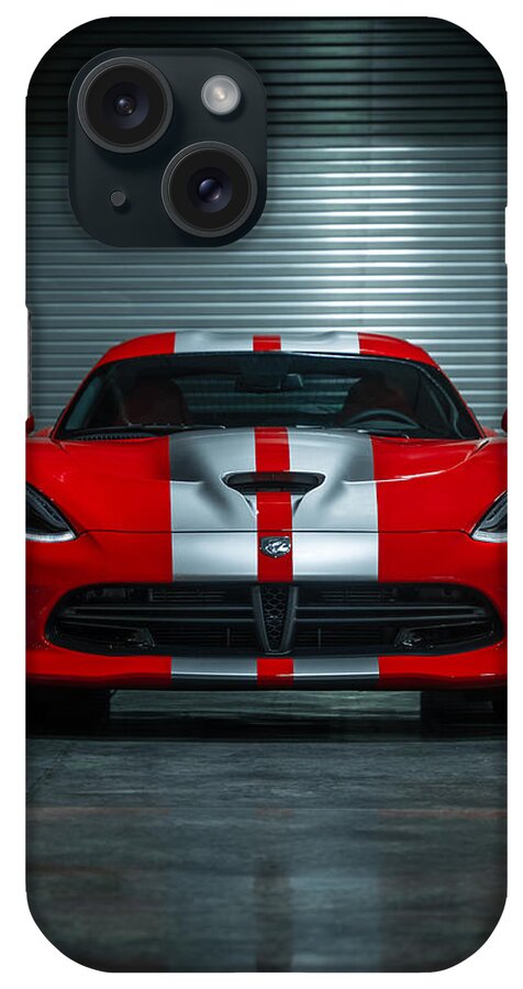 Srt iPhone Case featuring the photograph SRT Viper by David Whitaker Visuals