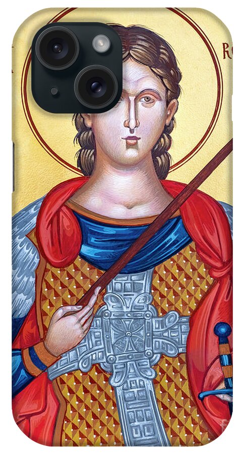Saint Alexander Of Rome iPhone Case featuring the painting St. Alexander of Rome - RGANR by Robert Gerwing