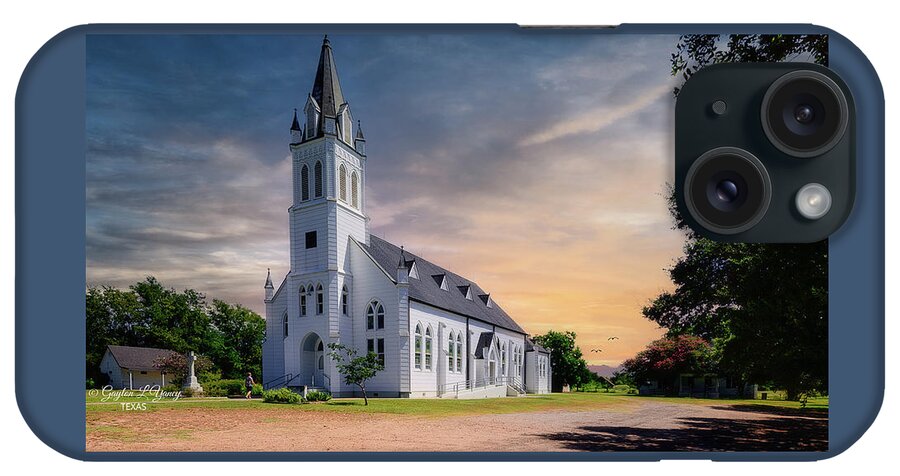 Churches iPhone Case featuring the photograph St. John the Baptist Church - Ammannsville, Texas by G Lamar Yancy