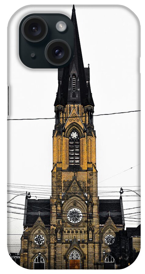 Brian Carson iPhone Case featuring the photograph St. Mary's Church No 1 Color Version by Brian Carson