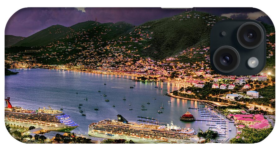 Hdr iPhone Case featuring the photograph St Thomas Nights by Gary Felton