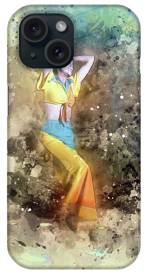 Deco Dancer iPhone Case featuring the digital art Stage Dancer by Anthony Ellis