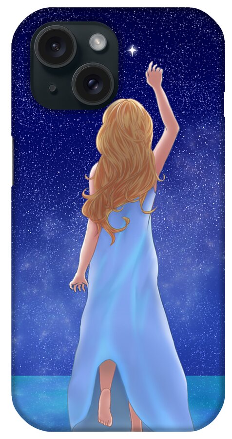  iPhone Case featuring the digital art Star of Hope by Fhyzzie Lee