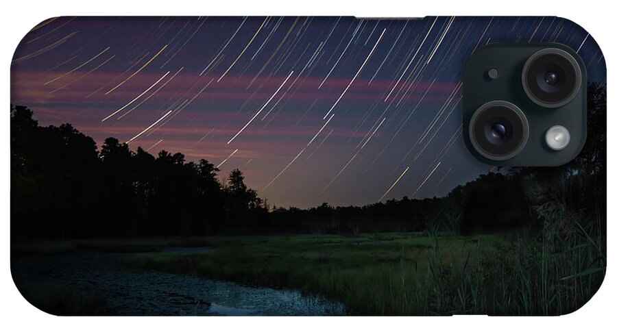 New Jersey iPhone Case featuring the photograph Star Trails Over Shane Branch at Friendship by Kristia Adams