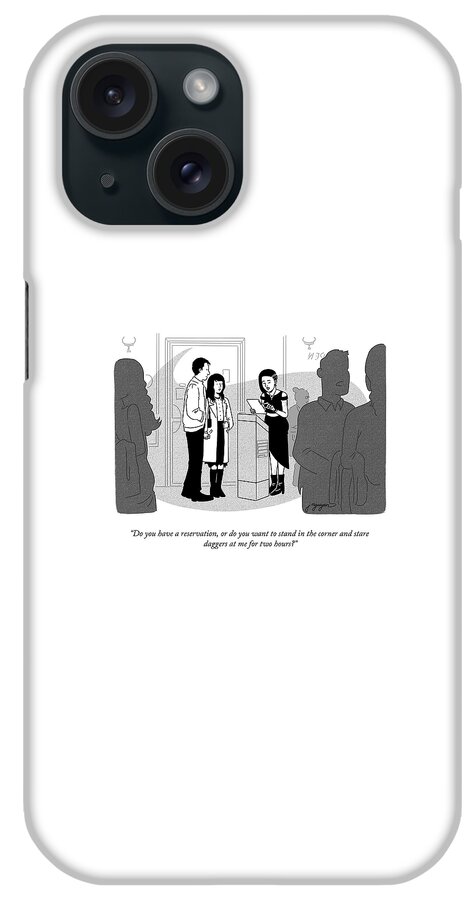 Stare Daggers At Me iPhone Case