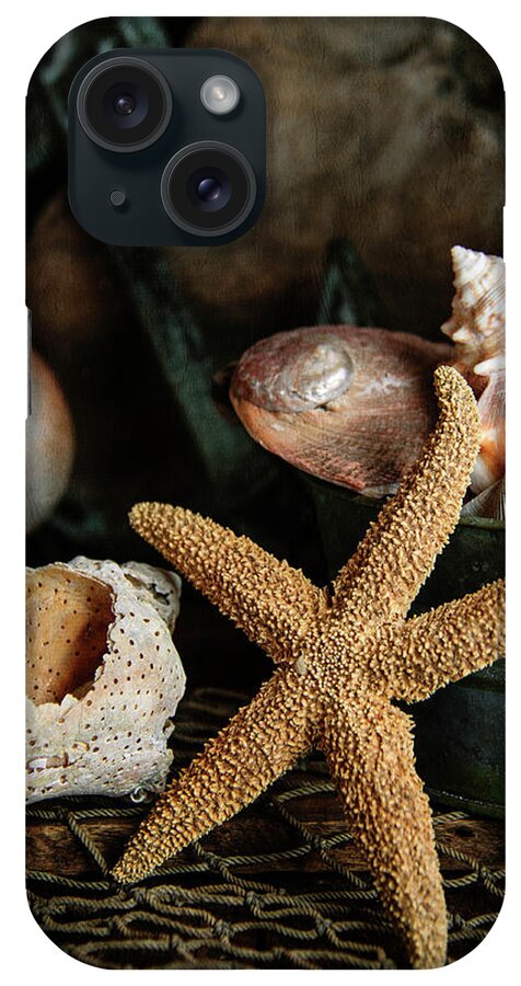 Starfish iPhone Case featuring the photograph Starfish and Seashells by Cindi Ressler