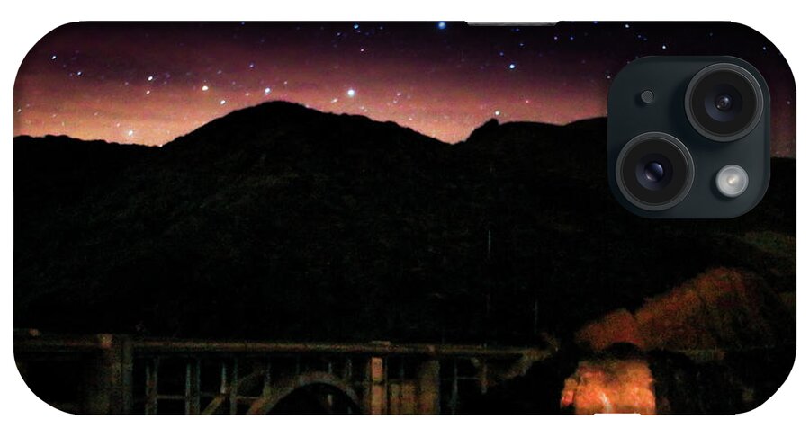  iPhone Case featuring the photograph Starry Bixby Bridge, Ca by Dr Janine Williams